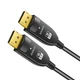 Цифровий оптичний кабель Displayport штекер - Displayport штекер, v1.4, 8.1Gbps, 8K 60Hz, довжина - 50.0м, D4.5 мм, контакти - покриття золото, I-Taki DP1.4-FO-8K-50 - зображення 1