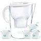 Фильтр-кувшин для воды BRITA Marella Memo MX 2.4 с 4-мя картриджами Maxtra Pro Pure Performance ( белый ) - изображение 1