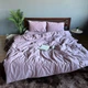 Постільна білизна Washed Cotton Євро 200 x 215 Варена бавовна Бузкова 50 х 70 - зображення 5
