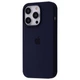 Чехол силиконовый VVave Premium Silicone Case Full для Apple iPhone 16 Pro midnight blue - изображение 1