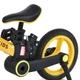 Детский велосипед велобег PROFI KIDS 12 д. MB 1021-4, 4 в 1 с родительской ручкой желто-черный - изображение 13