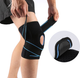 Бандаж на колено, наколенник с боковыми стабилизаторами MWKS 87170 KNEE SUPPORT, цвет черный - изображение 3