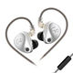 Наушники KZ Knowledge Zenith Castor Harman Target Version Silver Mic - изображение 1
