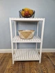 Стелаж (этажерка) 800х520х360 мм WoodDecor из натурального дерева 3 полочки Белый - изображение 3