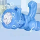 Детский автоматический пистолет генератор для мыльных пузырей Bubble machine toy на батарейках Голубой (746) - изображение 2