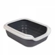 Туалет для котів з бортиком Природа Comfort L 49*39*15 см (сірий) - зображення 1