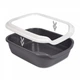 Туалет для котів з бортиком Природа Comfort L 49*39*15 см (сірий) - зображення 3