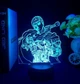 Акриловый 3D стветильник - ночник Аниме Гатс Берсерк Черный Мечник 16цветов + пульт - изображение 3