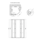 Душевая кабина Lidz Latwa SC90x90.SAT.LOW.GR, стекло тонированное 4 мм без поддона - изображение 2