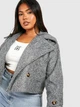 Куртка демисезонная удлиненная женская Boohoo GZZ70489 44 Серая (KAY2000001551080) - изображение 4