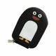 Картхолдер с отделением для денег и милым дизайном PengTolly, черный - изображение 1