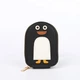 Картхолдер с отделением для денег и милым дизайном PengTolly, черный - изображение 5