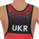 Трико для борьбы детское Ukraine SP-Sport 6605 размер 6XS (133-137см) Black-Red - изображение 7