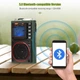 Портативный радиоприёмник с аккумулятором RETEKESS FM AM SW VHF WB / LED-дисплей / MP3 / TF / Bluetooth - изображение 3
