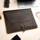 Кожаная папка с инициалами, органайзер-папка, Brown, Malina Leather - изображение 1