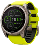 Смарт-часы Garmin fenix 8 51mm Solar Sapphire Titanium With An Amp Yellow and Graphite Silicone Band (010-02907-21) - изображение 1