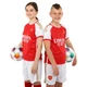 Форма футбольная детская с символикой футбольного клуба ARSENAL домашняя 2024 SP-Planeta CO-6276 (полиэстер, размер 20, красный-белый) - изображение 2