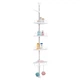 Кутова полиця Multi Corner Shelf для ванної кімнати 4 яруси CF-2661-White - зображення 9