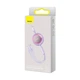 Кабель Baseus Bright Mirror 2 Series Retractable 3-in-1 Fast Charging Data Cable USB to M+L+C 3.5A 1.1m Purple (CAMJ010005) - изображение 2