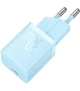 Мережевий зарядний пристрій Baseus GaN5 Fast Charger (mini) Type-C 30W CCGN070603 Blue - зображення 4