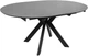 Обеденный стол HESTIA B4E001A 120(160)x120x75 см Армани серый + песочный черный, матовое покрытие (АР000107617) - изображение 5