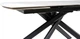 Обеденный стол HESTIA B5609A 160(240)x90x77 см Золотой с белым + песчано-черный, матовое покрытие (АР000107624) - изображение 3