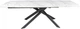 Обеденный стол HESTIA B5609A 160(240)x90x77 см Золотой с белым + песчано-черный, матовое покрытие (АР000107624) - изображение 7