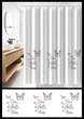 Шторка для ванной с кольцами Trento Butterfly 180х180см белая - изображение 2