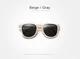 Женские складные солнцезащитные очки WIMN N1115 Beige Gray - изображение 2