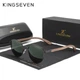 Женские поляризационные солнцезащитные очки KINGSEVEN W5519 Black Green - изображение 1