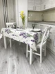 Скатерть водоотталкивающая Delux Textil Лаванда 140 х 110 см (366280) - изображение 2
