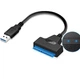 Кабель - адаптер SATA перехідник з USB 3.0 для диска HDD SSD 2.5 дюймів до комп'ютера / ноутбука, 30 см, чорний (93258435) - зображення 4