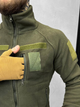 Тактическая кофта флисовая с креплением для шевронов Fleece Jacket Polartec Olive XXXL - изображение 4