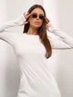 Сукня-футболка міді зимова тепла жіноча ISSA PLUS 14924 XL Біле (issa2007682656028) - зображення 4