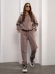 Спортивный костюм на флисе женский ISSA PLUS 14934 XXL Коричневый (issa2007682658497) - изображение 1