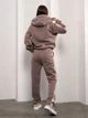 Спортивный костюм на флисе женский ISSA PLUS 14934 XXL Коричневый (issa2007682658497) - изображение 2