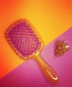 Щетка для волос Janeke Superbrush The Original, цвет оранжевый-фиолетовый - изображение 3