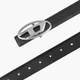 Ремень женский с логотипом DIESEL OVAL D LOGO B-1DR W belt Черный - изображение 3