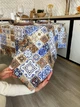 Скатерть водоотталкивающая Delux Textil Греческий кафель 140 х 110 см (366472) - изображение 3