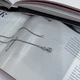 Срібний ланцюжок з без каміння, вага виробу 4,05 гр (2173113) - зображення 5