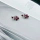 Серебряные серьги с натуральным рубином 4.384ct (2159551) - изображение 2