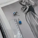 Серебряные серьги с опалом 3.92ct (2172772) - изображение 3