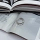 Серебряное кольцо с фианитами, вес изделия 4,48 гр (2160328) - изображение 4