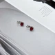 Серебряные серьги с натуральным рубином 2.285ct (2172727) - изображение 2