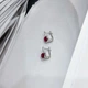 Серебряные серьги с натуральным рубином 2.285ct (2172727) - изображение 3