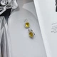 Серебряные серьги с цитрином nano 6.362ct (2170488) - изображение 2