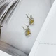 Серебряные серьги с цитрином nano 6.362ct (2170488) - изображение 4