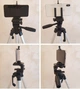 Універсальний посилений штатив для телефону фотоапарата 330А тринога з тримачем для смартфона - зображення 2