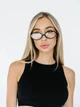Солнцезащитные очки No Brand округлые Oculos с защитой от ультрафиолета черные - изображение 2
