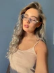 Солнцезащитные очки No Brand округлые Oculos с защитой от ультрафиолета прозрачные - изображение 4
